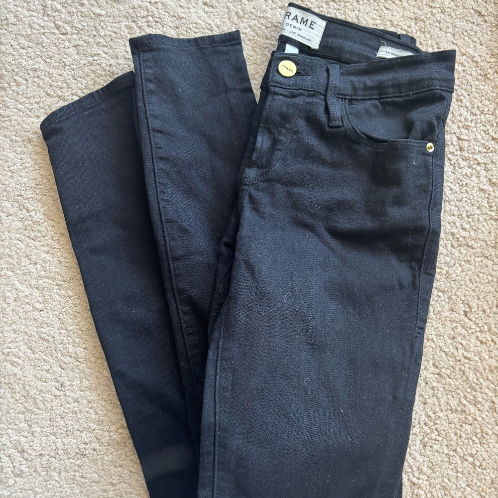FRAME Le Skinny de Jeanne – Black